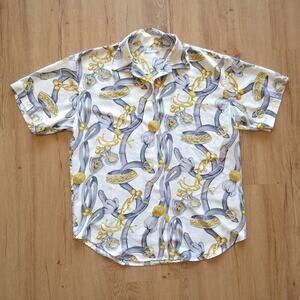 Vintage Le Caviar Silky Button Down Shirt